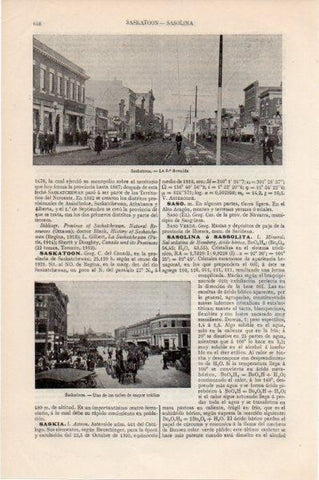 LAMINA V11511: Vistas de Saskatoon en Canada
