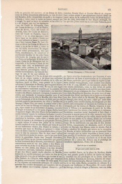 LAMINA V11515: Vista parcial de Sastago, Zaragoza