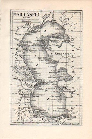 LAMINA V11704: Mapa del Mar Caspio