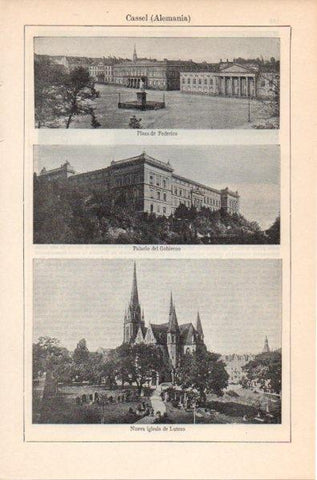 LAMINA V11707: Vistas de Cassel en Alemania
