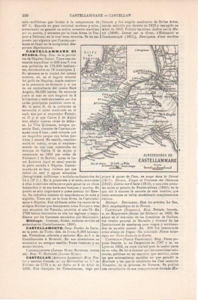 LAMINA V11715: Mapa de los alrededores de Castellammare