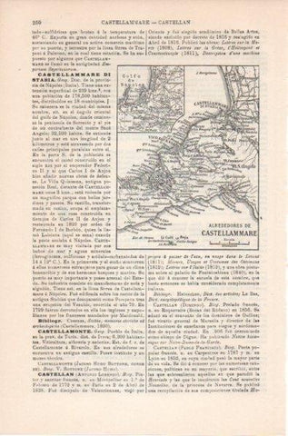 LAMINA V11715: Mapa de los alrededores de Castellammare