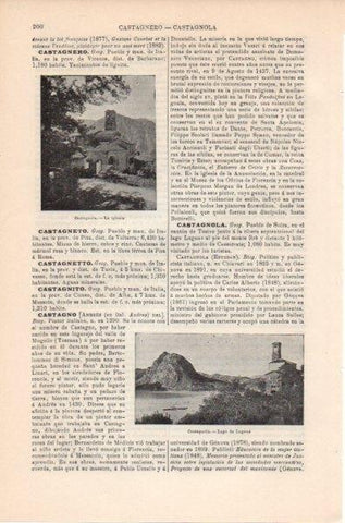 LAMINA V11710: Iglesia y lago de Castagnola