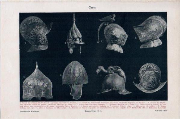 LAMINA V11696: Cascos