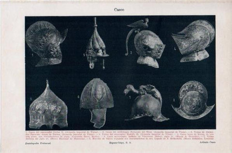 LAMINA V11696: Cascos