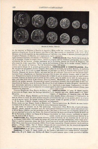 LAMINA V11753: Monedas de Castulo