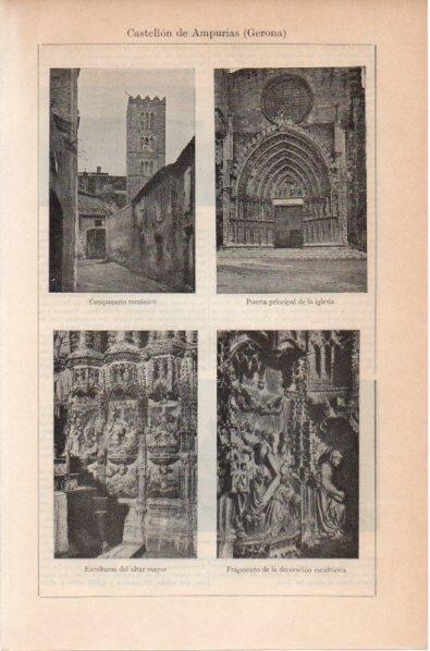 LAMINA V11726: Iglesia de Castello d'Ampuries
