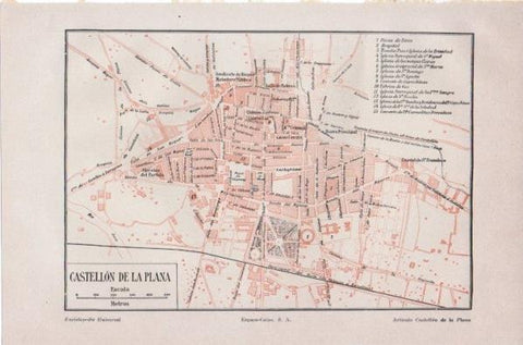 LAMINA V11729: Plano de Castellon de la Plana