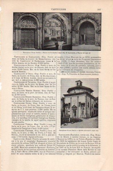 LAMINA V11734: Catedral e iglesia de Castiglione Olona