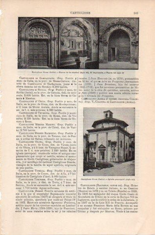 LAMINA V11734: Catedral e iglesia de Castiglione Olona