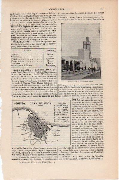 LAMINA V11684: Plano y Mezquita del Bacha en Casablanca