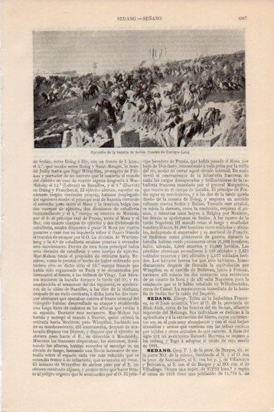 LAMINA V11639: Episodio de la batalla de Sedan, por E. Lang