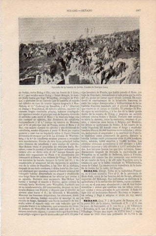 LAMINA V11639: Episodio de la batalla de Sedan, por E. Lang