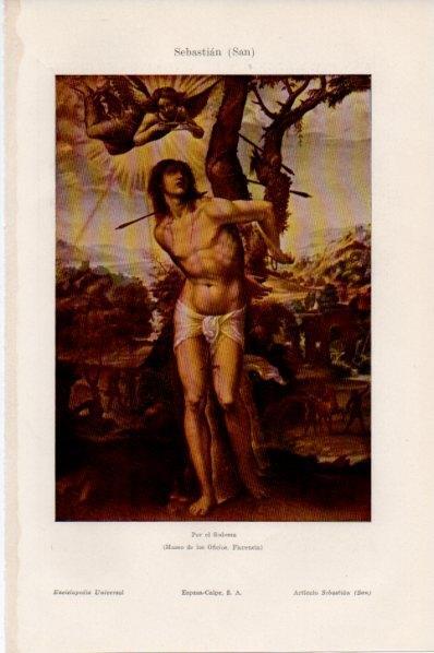 LAMINA V11617: San Sebastian, por el Sodoma