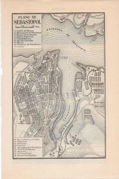 LAMINA V11622: Plano de Sebastopol 