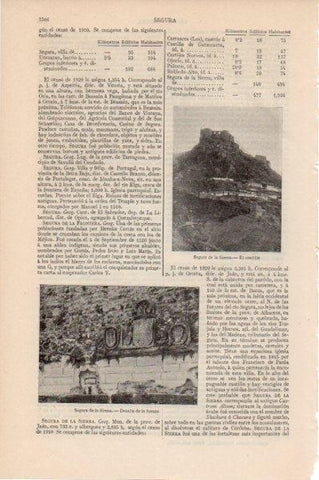 LAMINA V11670: Castillo de Segura de la Sierra