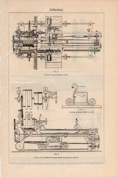 LAMINA V11680: Alzado de la selfactina