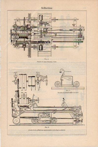 LAMINA V11680: Alzado de la selfactina