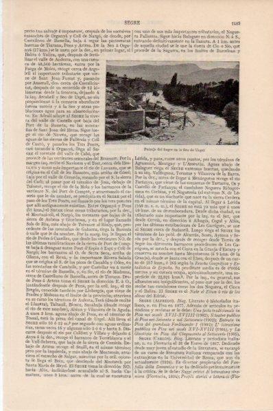 LAMINA V11665: Paisaje del Segre en la Seo de Urgel