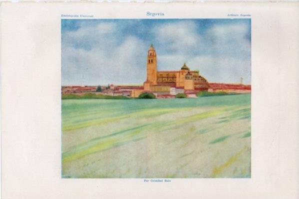 LAMINA V11657: Segovia, por Cristobal Ruiz