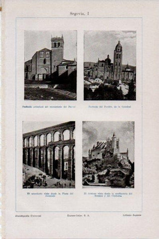 LAMINA V11659: Monumentos de Segovia