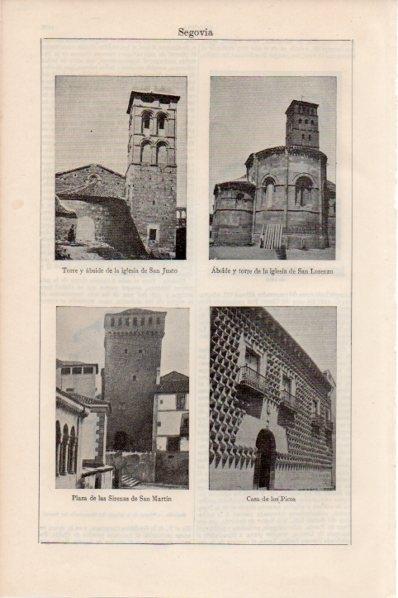 LAMINA V11661: Iglesias de San Justo y San Lorenzo en Segovia