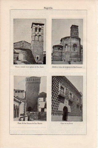 LAMINA V11661: Iglesias de San Justo y San Lorenzo en Segovia