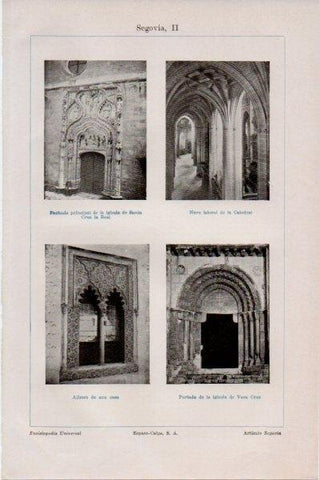 LAMINA V11662: Iglesias de Santa Cruz y Vera Cruz en Segovia