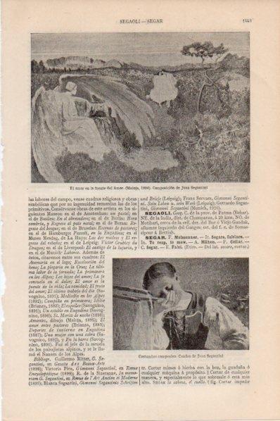 LAMINA V11646: Obras de J. Segantini
