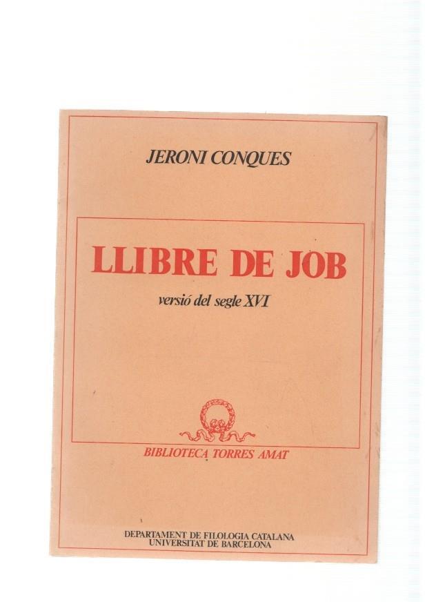 Llibre de Job. versio del segle XVI