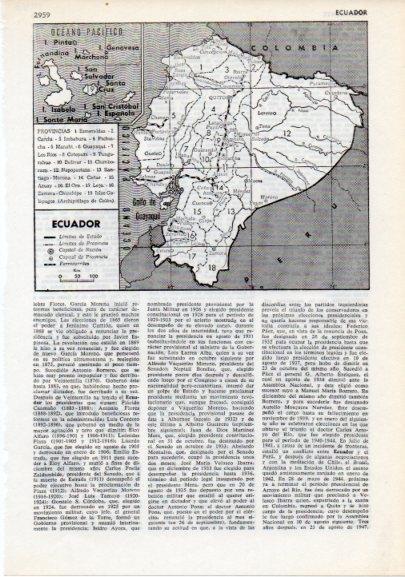 LAMINA V12358: Mapa de Ecuador