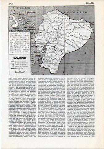 LAMINA V12358: Mapa de Ecuador