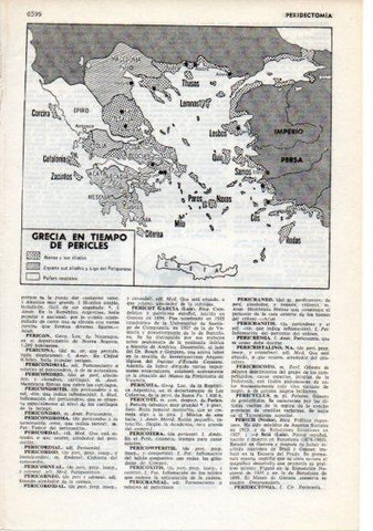 LAMINA V12394: Mapa de Grecia en tiempo de Pericles