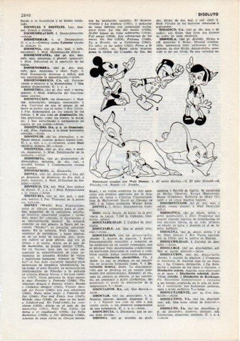 LAMINA V12348: Personajes creados por Walt Disney