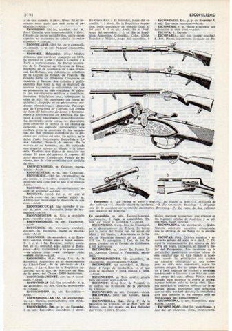 LAMINA V12385: Modelos de escopetas