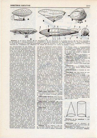 LAMINA V12345: Modelos de dirigibles