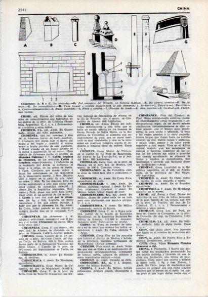 LAMINA V12298: Tipos de chimeneas