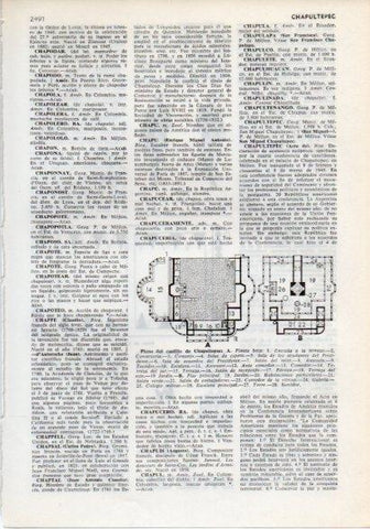 LAMINA V12294: Plano del castillo de Chapultepec, Mejico