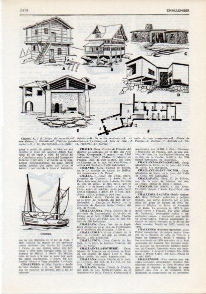 LAMINA V12292: Tipos de chalets