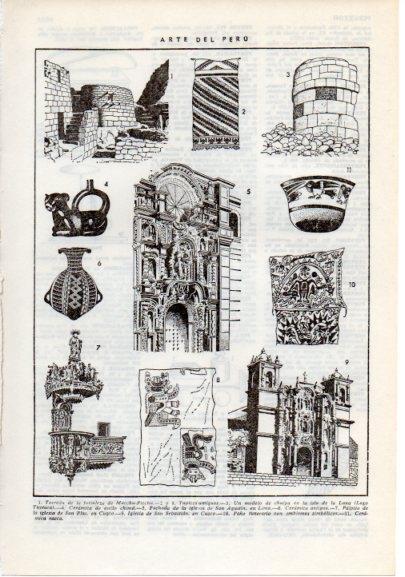 LAMINA V12405: Arte de Peru