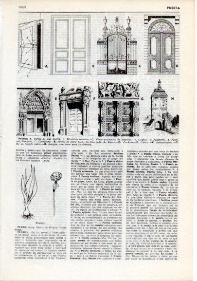 LAMINA V12473: Tipos de puertas