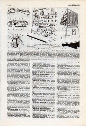 LAMINA V12493: Radiotelecomunicacion