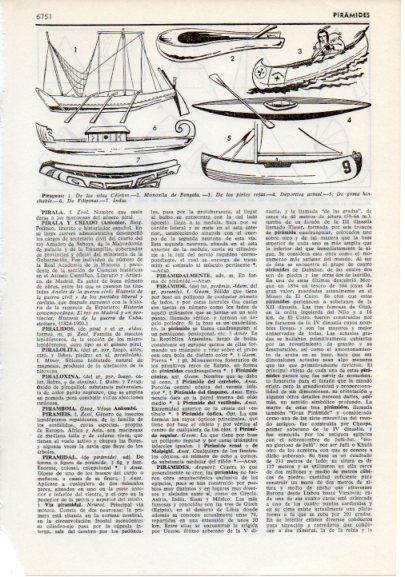 LAMINA V12428: Tipos de piragua