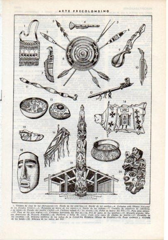 LAMINA V12462: Arte Precolombino