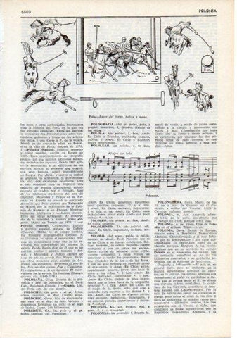 LAMINA V12451: Polo fases del juego y polonesa