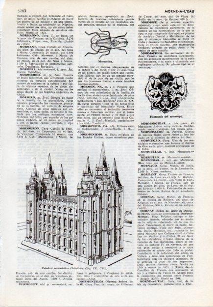 LAMINA V12111: Catedral mormonica en Salt Lake City