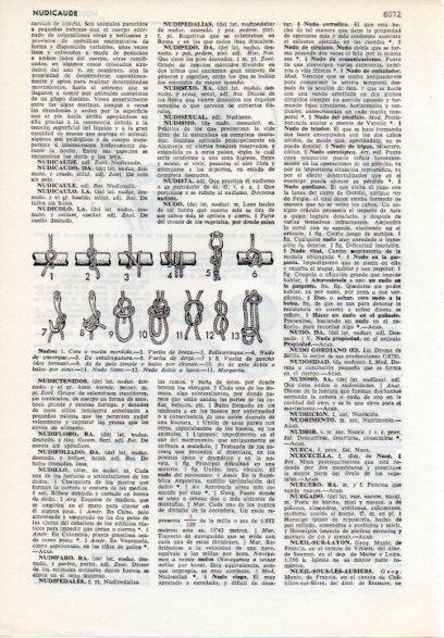 LAMINA V12163: Tipos de nudo