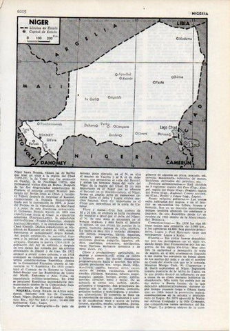 LAMINA V12153: Mapa de Niger