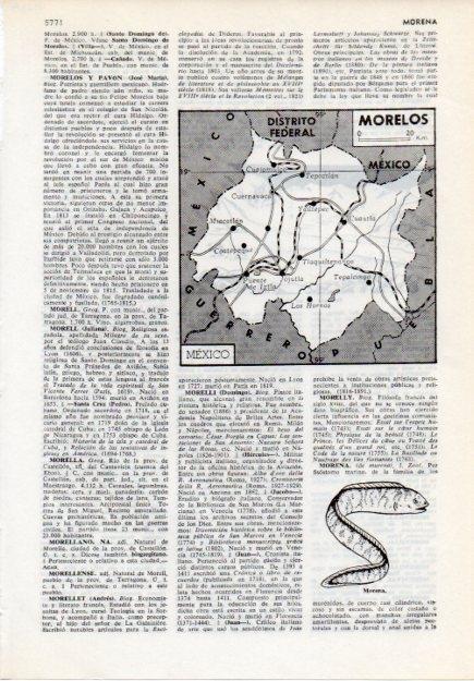 LAMINA V12109: Mapa de Morelos en Mejico y morela