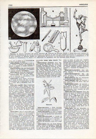 LAMINA V12056: Mercurio y mercurial